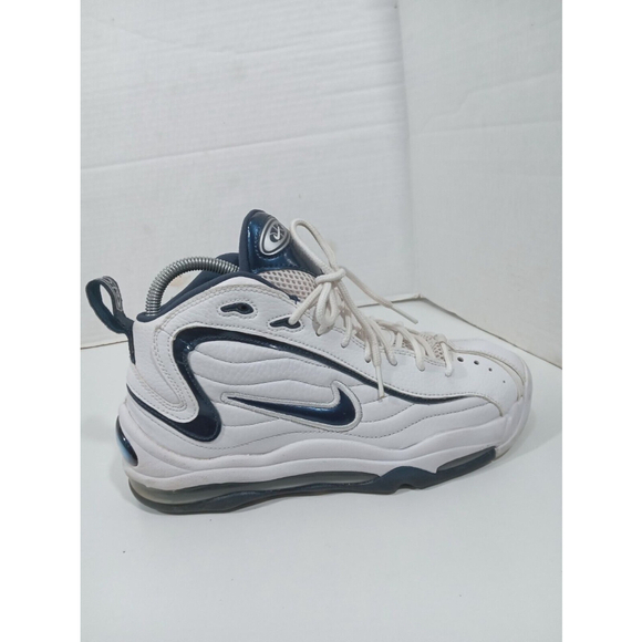 Nike Mens Air Total Max Uptempo Men 9 White Navy Shoes Sneakers SCZ2198-100 - Picture 11 of 16